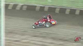 Sept 21: Four Crown Nationals: Brad Kuhn USAC Midget flip