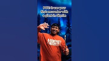 POV: Your first giant encounter in Skyrim #skyrim #shorts #elderscrolls