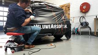 Carwrapping Dodge Caliber Veluwe Airsoft