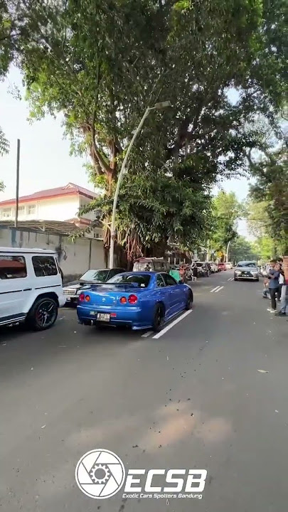 JDM SUPRA FANS WHAT DO THEY THINK? (Nissan R34 R35 GTR Indonesia) #exoticcarsbandung #shorts