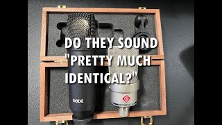 Neumann TLM 103 VS RODE NT1 microphone shootout  Do they sound 'pretty much identical' to you?