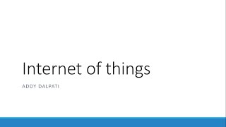 IOT Introduction - Part 1
