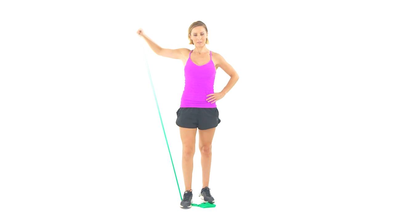 Resistance band lateral raise YouTube