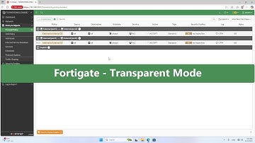 How to configure transparent mode on FortiGate