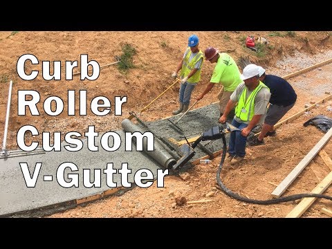 Curb Roller w/ Custom V-Gutter Drum