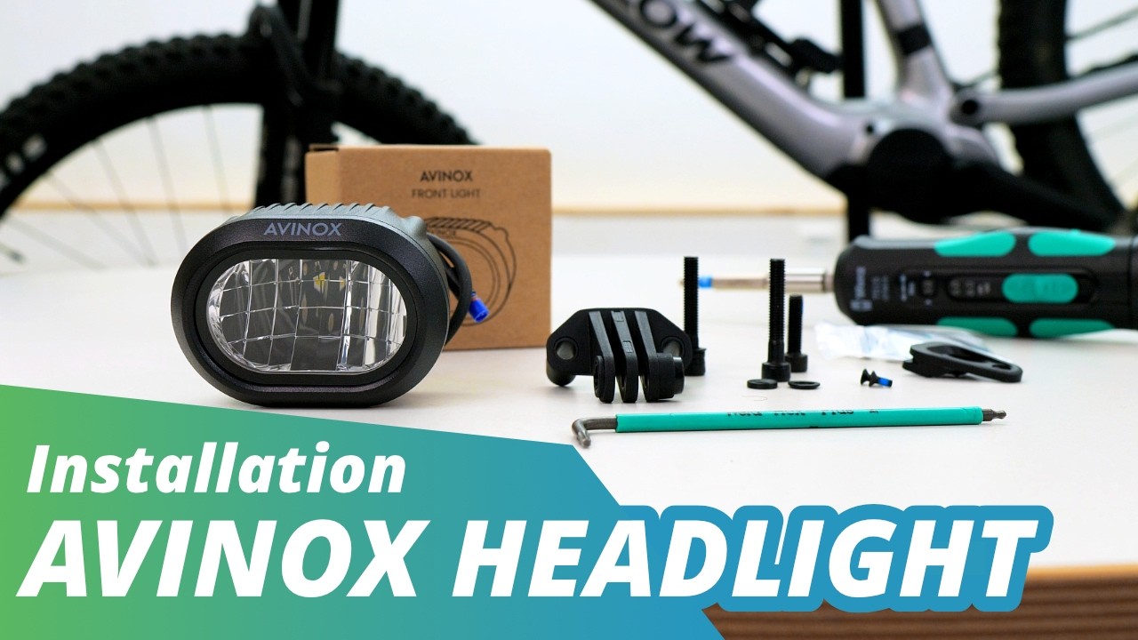 Установка фары Avinox для электровелосипеда | Инструкция 🔧
