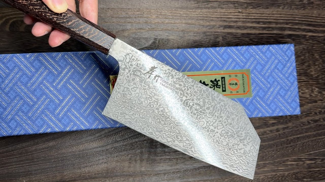 Sakai Takayuki VG10-VG2 Coreless Damascus Wide Bunka Knife 195mm