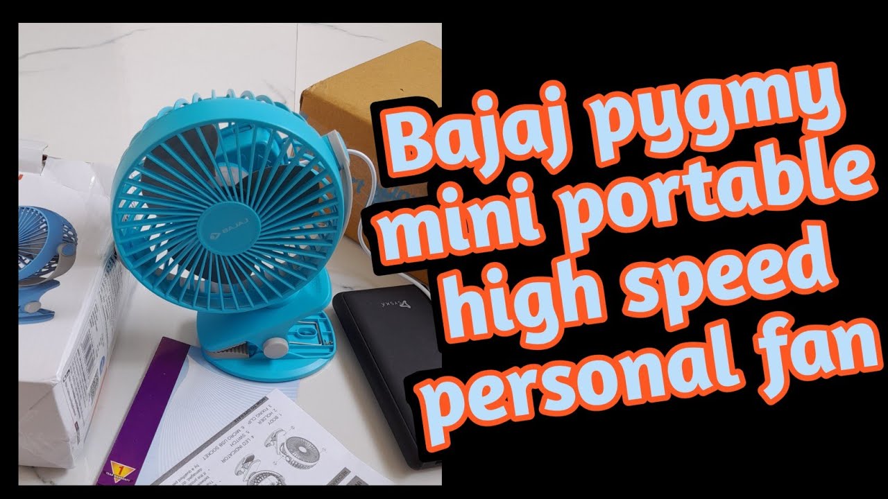 Bajaj pygmy mini personal fanmini rechargeable fanmini high speed fan