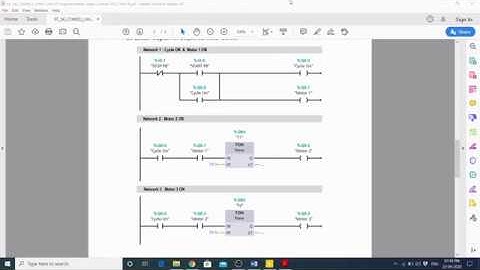 Sequential Operation Of Three Number Of Three Phase Induction Motor Ladder Logic Explain