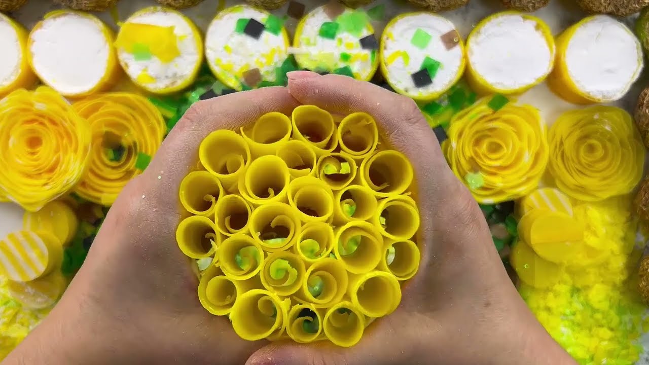 Super dry soap set cutting!soap cutting asmr!crunchy cubes