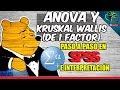 ¿CUÁNDO UTILIZAR ANOVA DE UN FACTOR Y KRUSKAL WALLIS? 🤔😀 COMPARACIÓN DE MUESTRAS Y POST HOC EN SPSS