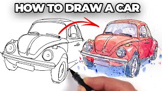 How to Draw a Car - An Exhilarating Car Drawing