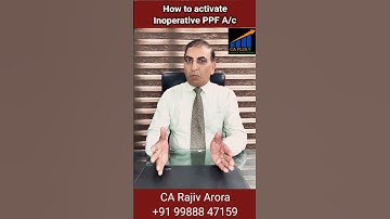 How to activate inoperative PPF A/c  #shorts#reels#PPF#Finance#caplus#shortvideo#trending#knowledge