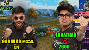 😱24+ POINTS | JONATHAN VS ZGOD | ADMINO 1V3 LHS 😱 | GODL PLAYING AGGRESSIVE | GODLIKE | GODL  | BGMS
