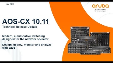 Aruba AOS-CX 10.11: VSF Enhanced Software Upgrade Technical Update