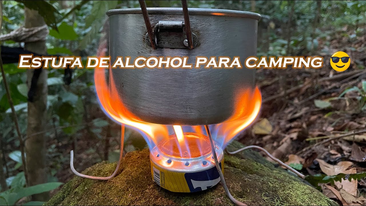 Cómo hacer una ESTUFA con dos latas de CERVEZA // Estufa portátil de