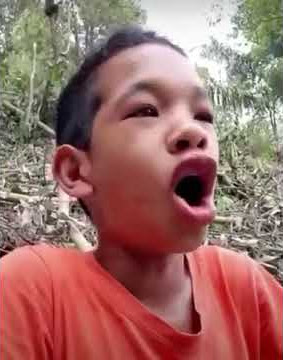 Bocah Teriak 'WUU'