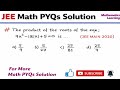 JEE Maths PYQs  Solution  2026 | Root of Modulus Equation | Mathematics #jeeproblems #jee2026 #jee