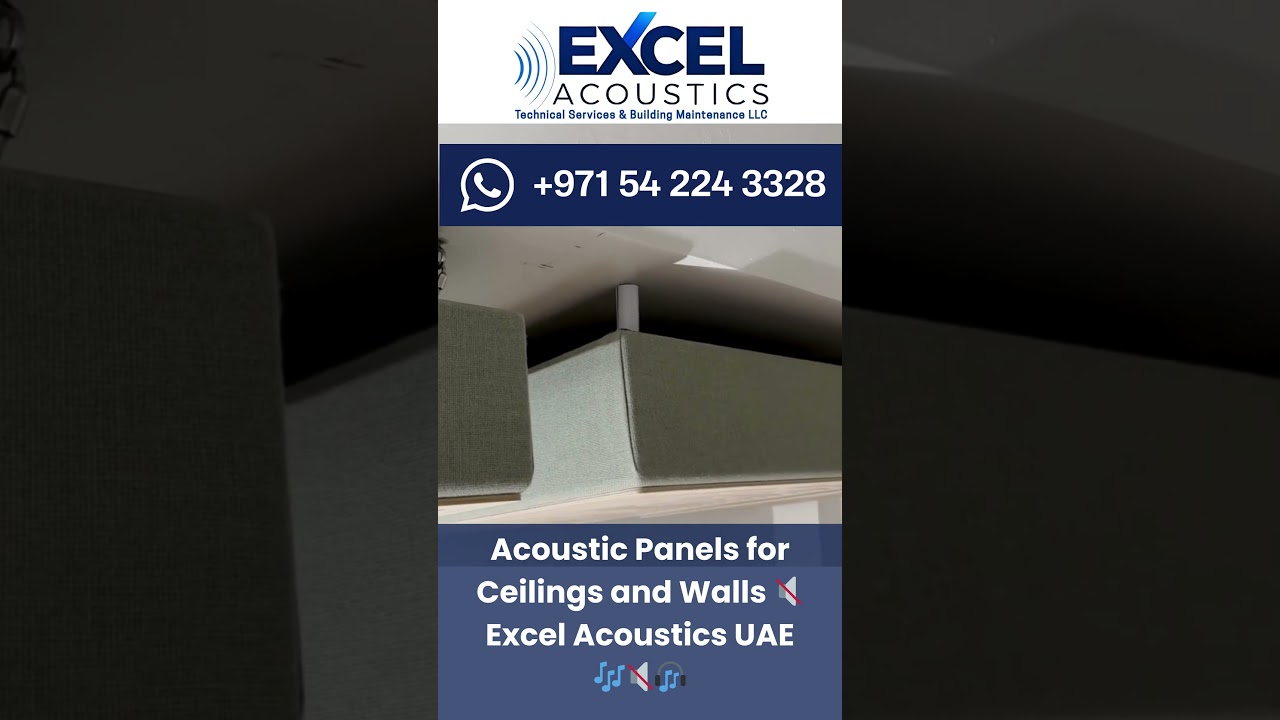 Acoustic Panels for Walls & Ceilings in UAE &ndash; Every Room, Every Home #noisecontrol #interiordesign