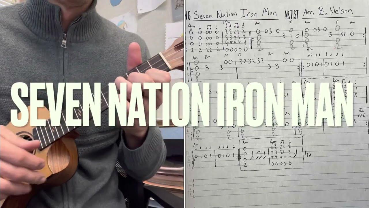 ???Seven Nation Army??? meets ???Iron Man??? on ukulele Original Arrangement