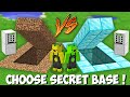 I found OUT THE SECRET PASSWORD FOR RAREST DIAMOND VS DIRT BASE in Minecraft ! NEW SECRET PASSAGE !