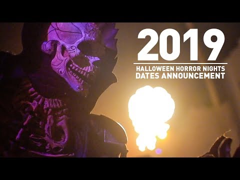 Halloween Horror Nights 2019 Dates Announcement!