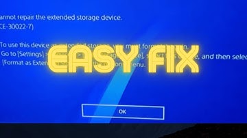 PS4 CE-30022-7 / Extended Storage Error Code Fix! (2025)