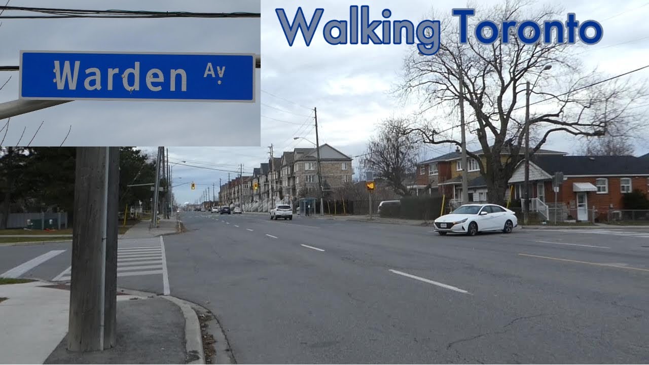 Walking Warden Avenue in Scarborough Toronto 12/2/2022