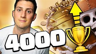 SUFRIENDO EN 4000 COPAS CON LA CUENTA PEQUE en Clash Royale - WithZack