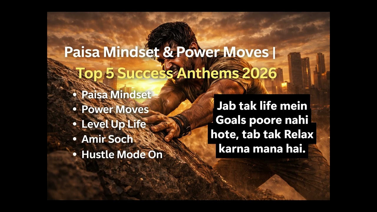 Paisa Mindset & Power Moves | Top 5 Success Anthems 2026 | PowerVerse Audio