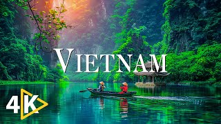 FLYING OVER VIETNAM (4K UHD)  Soothing Music Along With Beautiful Nature Video  4K Video Ultra HD