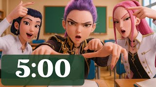 5-Minute Kpop Demon Hunter Classroom Timer | No Music | No Alarm