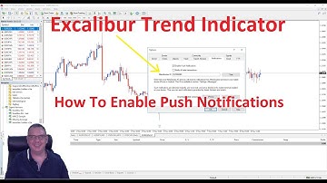 Excalibur Trend Indicator - How To Setup Push Notifications