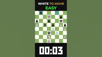 ♟Can you solve this easy puzzle?♟ #chess #chessgame #chesscom #chessmaster #chesstactics #games