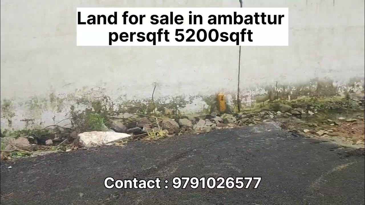 Land for sale in Ambattur vijayalakshmi puram 980 1300 ₹5200persqft