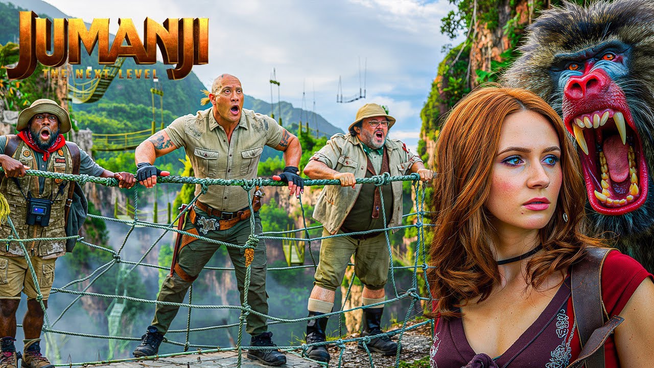 Martha को खा गया बड़े बबून ने | Best Adventurous Scene | Jumanji Best Movie Scene |