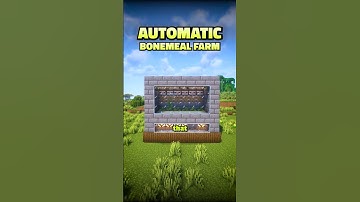 Automatic Bonemeal Farm 💀🌿 | Easy Composting System in Minecraft! #birdtrend
