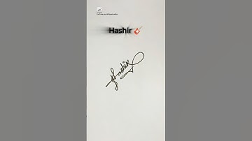 Guitar 🎸 Signature | Hashir Signature Style | Signature Design | Signature Ideas #signature #shorts
