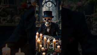 The Eternal Romantic #art #fantasy #anime #animation #ai #dark #goth #gothic #love #skull #flowers