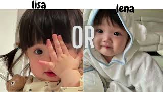 Lisa or Lena #lisa #lena (kim_LIN-woo)