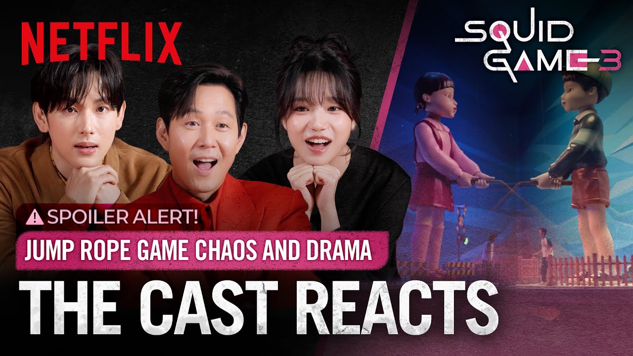 The Squid Game Cast Reacts to the Season 3 Jump Rope Scene | Netflix