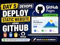 Day 5 DevOps Deploy Static Website github