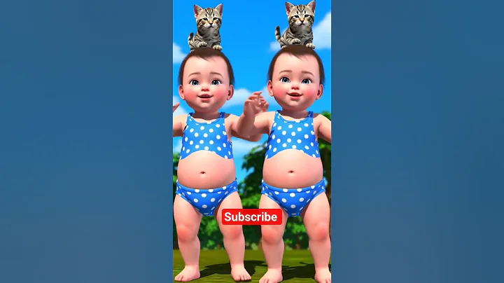 Dancing Babies with Cute Kittens 😍💃 cat beby dance #shorts #youtube #ytshort #shortsfeed #cat