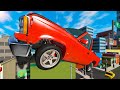 We Raced Massive Cars Run Over Tiny Town!? - BeamNG Multiplayer Mod Gameplay Races & Crashes