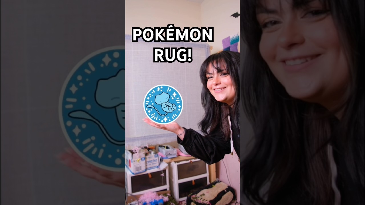 Tufting a BUBBLE MEW POKÉMON Rug! 🫧