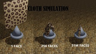 Cloth Simulation in Different Faces || Satisfying 