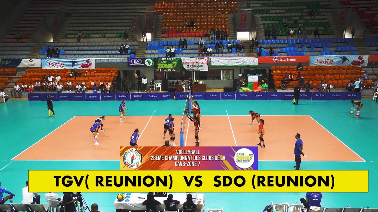 VOLLEYBALL DEMI-FINALE - TGV (REUNION)  VS  SDO (REUNION)