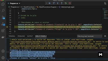 Estructuras de datos - Stack (Pilas) - Contains() - Práctica con ejemplos