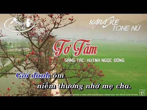 KARAOKE | TƠ TẰM - NHƯ QUỲNH | Tone Bbm