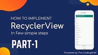 Recyclerview in android studio in hindi using java| part-1